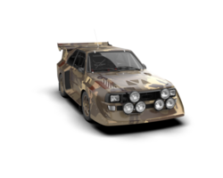 Realistic race car isolated on background. 3d rendering - illustration png
