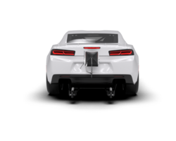 Realistic race car isolated on background. 3d rendering - illustration png