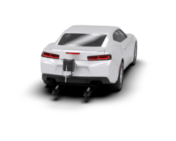 Realistic race car isolated on background. 3d rendering - illustration png