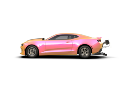 Realistic race car isolated on background. 3d rendering - illustration png