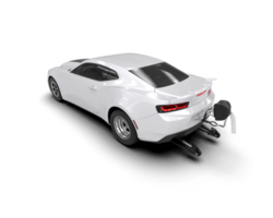 Realistic race car isolated on background. 3d rendering - illustration png