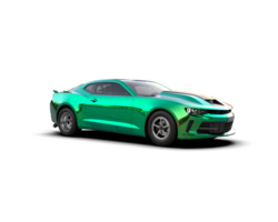 Realistic race car isolated on background. 3d rendering - illustration png