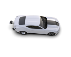 Realistic race car isolated on background. 3d rendering - illustration png