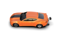 Realistic race car isolated on background. 3d rendering - illustration png