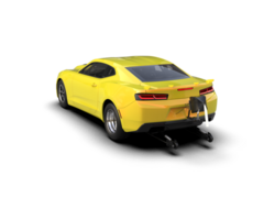 Realistic race car isolated on background. 3d rendering - illustration png