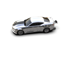 Realistic race car isolated on background. 3d rendering - illustration png