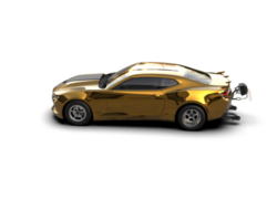 Realistic race car isolated on background. 3d rendering - illustration png