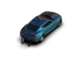 Realistic race car isolated on background. 3d rendering - illustration png