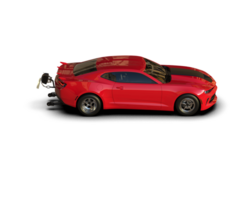 Realistic race car isolated on background. 3d rendering - illustration png