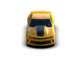 Realistic race car isolated on background. 3d rendering - illustration png