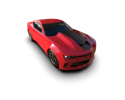 Realistic race car isolated on background. 3d rendering - illustration png