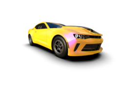 Realistic race car isolated on background. 3d rendering - illustration png