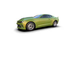 Realistic race car isolated on background. 3d rendering - illustration png