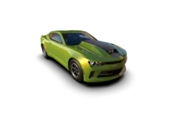 Realistic race car isolated on background. 3d rendering - illustration png