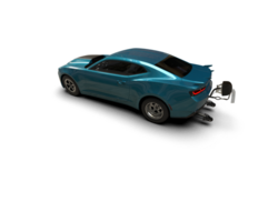 Realistic race car isolated on background. 3d rendering - illustration png