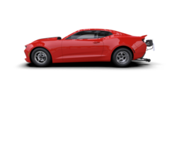 Realistic race car isolated on background. 3d rendering - illustration png