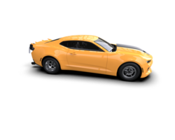 Realistic race car isolated on background. 3d rendering - illustration png