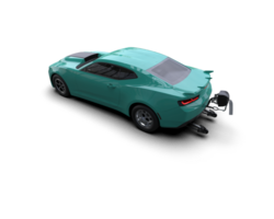 Realistic race car isolated on background. 3d rendering - illustration png