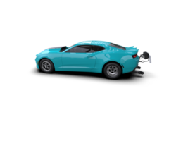 Realistic race car isolated on background. 3d rendering - illustration png