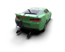 Realistic race car isolated on background. 3d rendering - illustration png