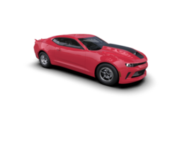 Realistic race car isolated on background. 3d rendering - illustration png