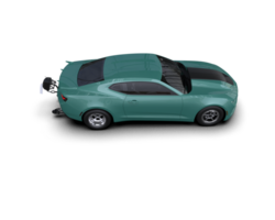 Realistic race car isolated on background. 3d rendering - illustration png