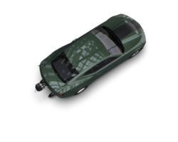 Realistic race car isolated on background. 3d rendering - illustration png