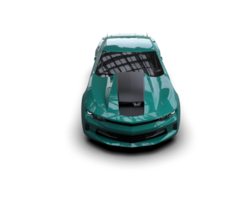 Realistic race car isolated on background. 3d rendering - illustration png