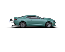 Realistic race car isolated on background. 3d rendering - illustration png