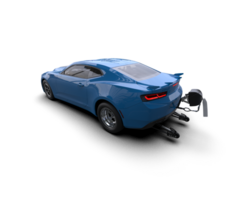 Realistic race car isolated on background. 3d rendering - illustration png