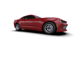 Realistic race car isolated on background. 3d rendering - illustration png