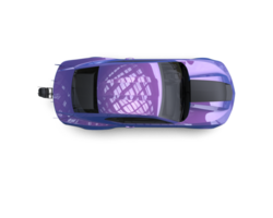 Realistic race car isolated on background. 3d rendering - illustration png
