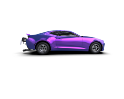 Realistic race car isolated on background. 3d rendering - illustration png