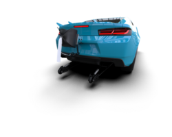 Realistic race car isolated on background. 3d rendering - illustration png