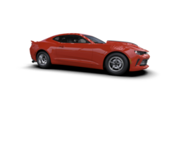 Realistic race car isolated on background. 3d rendering - illustration png