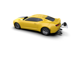 Realistic race car isolated on background. 3d rendering - illustration png