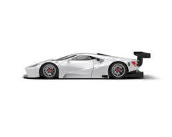 Realistic race car isolated on background. 3d rendering - illustration png