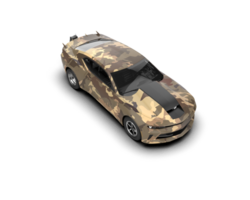 Realistic race car isolated on background. 3d rendering - illustration png