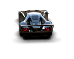 Realistic race car isolated on background. 3d rendering - illustration png