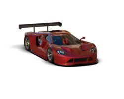 Realistic race car isolated on background. 3d rendering - illustration png
