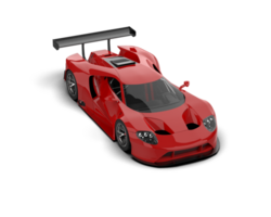 Realistic race car isolated on background. 3d rendering - illustration png