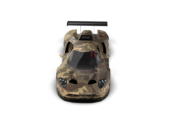 Realistic race car isolated on background. 3d rendering - illustration png