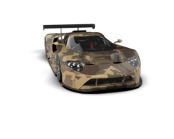 Realistic race car isolated on background. 3d rendering - illustration png