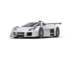 Realistic race car isolated on background. 3d rendering - illustration png