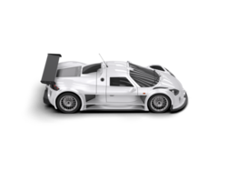 Realistic race car isolated on background. 3d rendering - illustration png