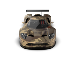 Realistic race car isolated on background. 3d rendering - illustration png