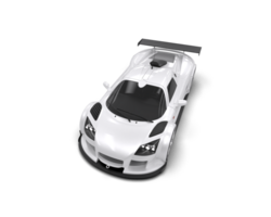 Realistic race car isolated on background. 3d rendering - illustration png