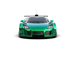 Realistic race car isolated on background. 3d rendering - illustration png