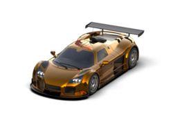 Realistic race car isolated on background. 3d rendering - illustration png