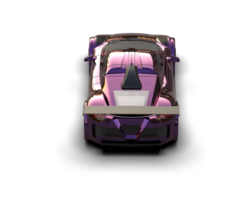 Realistic race car isolated on background. 3d rendering - illustration png